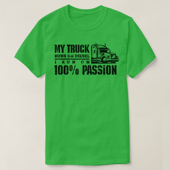 Mein LKW läuft T-Shirt (Design vorne)