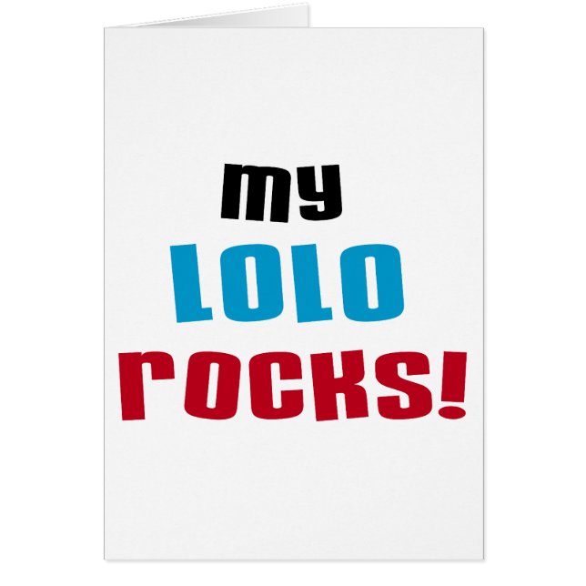 Mein Lolo schaukelt T - Shirts und Geschenke (Vorne)