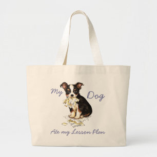 Mein Long Coat Chihuahua hat meinen Lektionsplan Jumbo Stoffbeutel