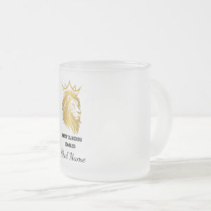 Mein Löwen-Vater – Geschenk für Papa zum Vatertag Mattglastasse