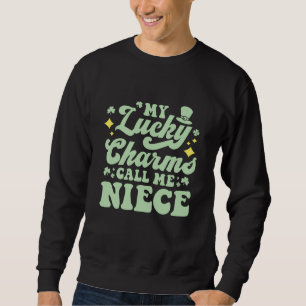 Mein Lucky Charms nennt mich Nichte Groovy St. Pat Sweatshirt