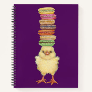 Mein Macarons Peep-Notebook Notizbuch