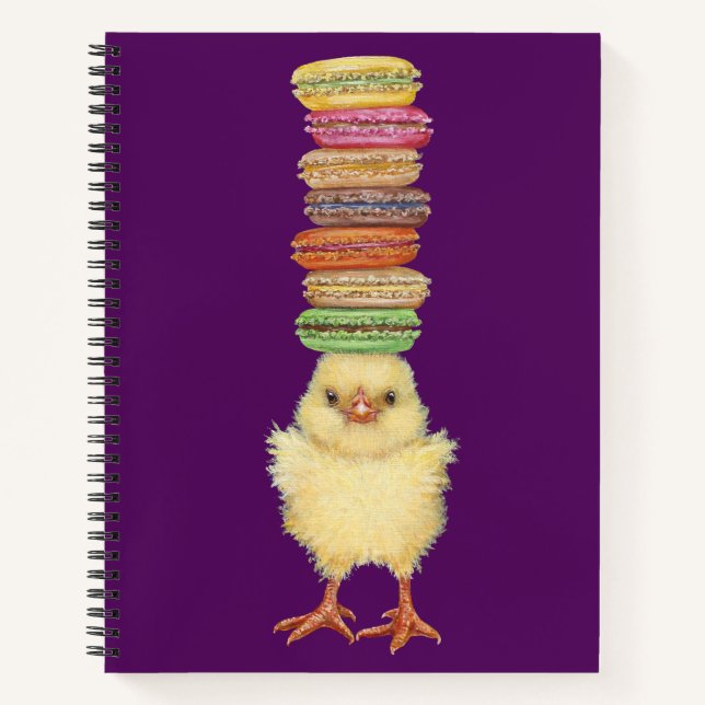 Mein Macarons Peep-Notebook Notizbuch (Vorderseite)