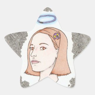 mein Mädchen Stern-Aufkleber