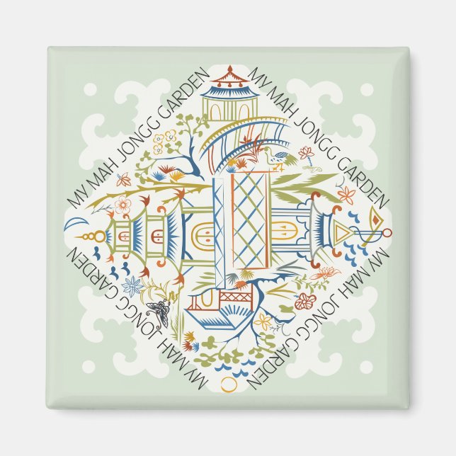 Mein Mah Jongg Garden Magnet (Vorne)