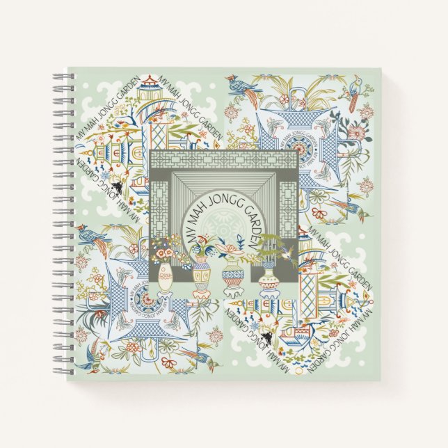 Mein Mah Jongg Garden-Notebook Notizbuch (Vorderseite)
