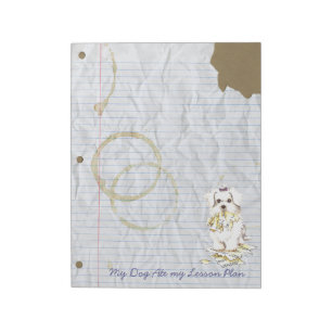 Mein Malteser Ate My Lessingplan Notizblock