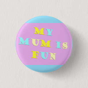 Mein Mama Design mit Gedichtfarben blassgemischt Button