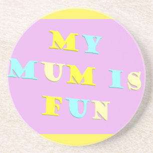 Mein Mama Design mit Gedichtfarben blassgemischt Getränkeuntersetzer