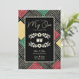 MEIN MANN hat mir eine afrikanische Hochzeit im St Save The Date