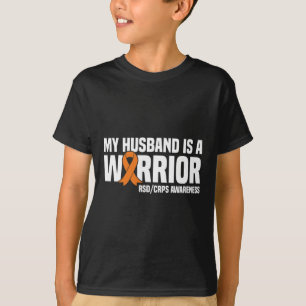 Mein Mann ist ein Krieger Orange Ribbon Rsdcrps vo T-Shirt