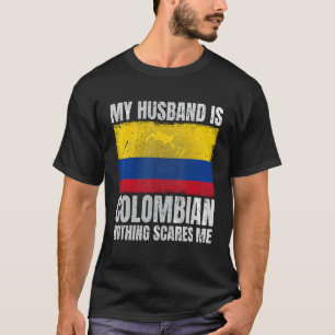 Mein Mann ist Kolumbien für Ehefrau Kolumbien Kolu T-Shirt