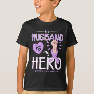Mein Mann ist mein Held Bauchspeicheldrüsenkrebs-B T-Shirt