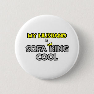 Mein Mann ist Sofa King Cool Button