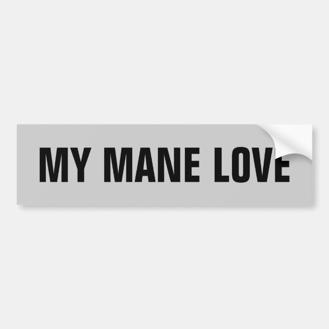 Mein Mann-Liebe-Pferdeanhänger Autoaufkleber (Vorne)