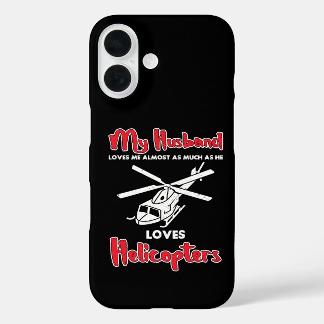 Mein Mann liebt Hubschrauber Lustige Piloten Case-Mate iPhone Hülle (Rückseite)