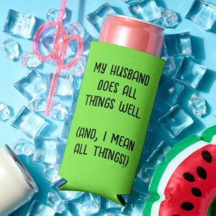 Mein Mann macht alles gut. Lindgrün Selters Dosenkühler