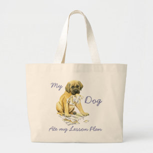 Mein Mastiff Ate my Lessingplan Jumbo Stoffbeutel
