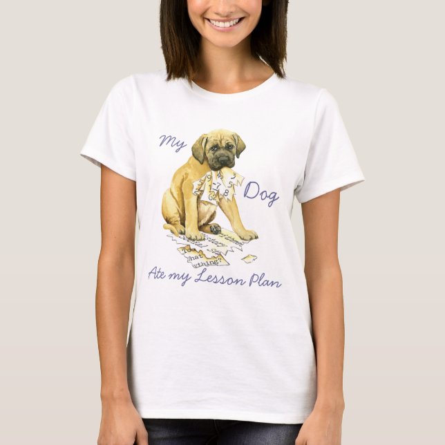 Mein Mastiff Ate my Lessingplan T-Shirt (Vorderseite)