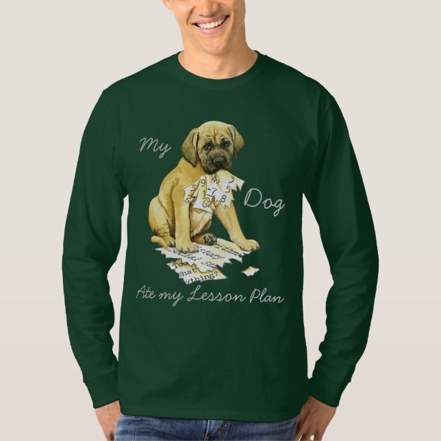 Mein Mastiff Ate my Lessingplan T-Shirt (Vorderseite)