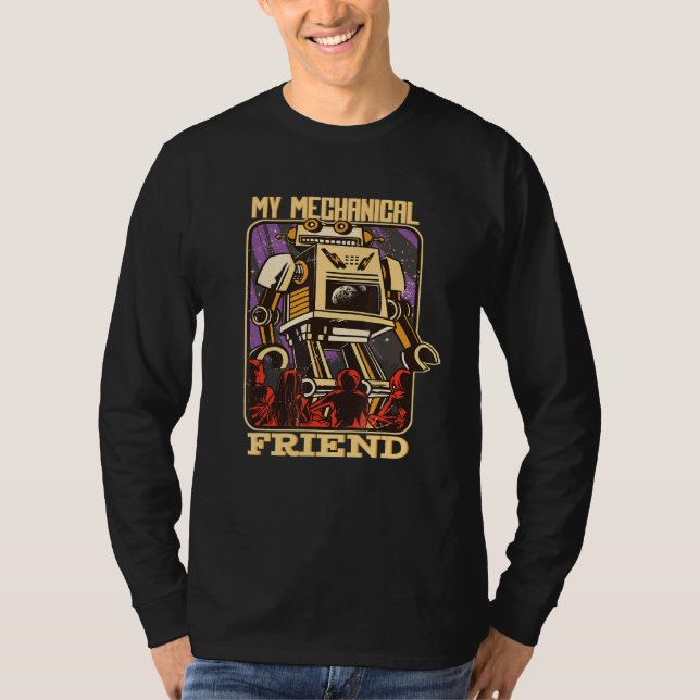 Mein Mechanischer Freund Robot Cyborg Toy T-Shirt (Vorderseite)