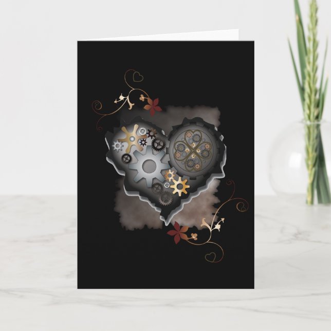 ~Mein mechanisches Herz~ Karte (Vorderseite)