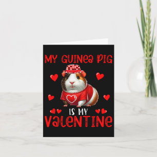 Mein Meerschweinchen ist mein Valentinstag-Herzen  Karte