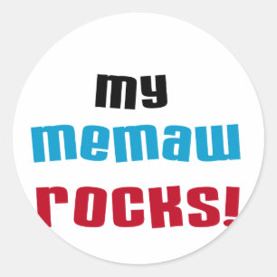 Mein Memaw schaukelt T - Shirts und Geschenke Runder Aufkleber