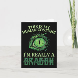 Mein menschliches Kostüm Im wahrsten Drachen Hallo Karte