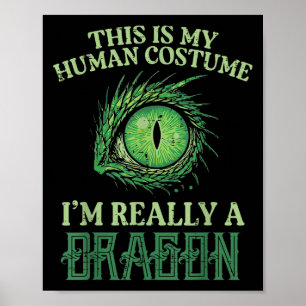 Mein menschliches Kostüm Im wahrsten Drachen Hallo Poster