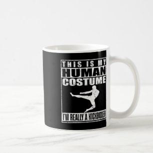 Mein menschliches Kostüm-Shirt Ich bin ein Kickbox Kaffeetasse