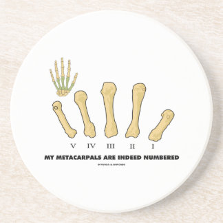 Mein Metacarpals werden tatsächlich nummeriert Getränkeuntersetzer