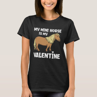 Mein Mini-Pferd ist mein Valentinstag Miniaturpfe T-Shirt