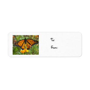 Mein Monarch Schmetterling-Weihnachtenaufkleber