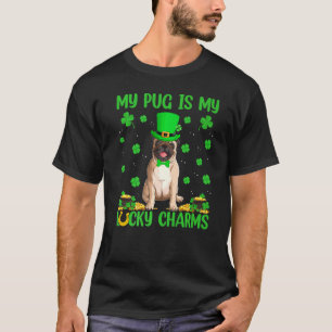 Mein Mops ist mein Glücksbringer Mops Dog St Patri T-Shirt