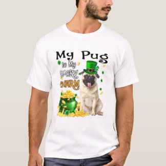 Mein Mops ist mein Glücksbringer Niedlicher Mops D T-Shirt