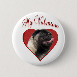 Mein Mops Valentine Button