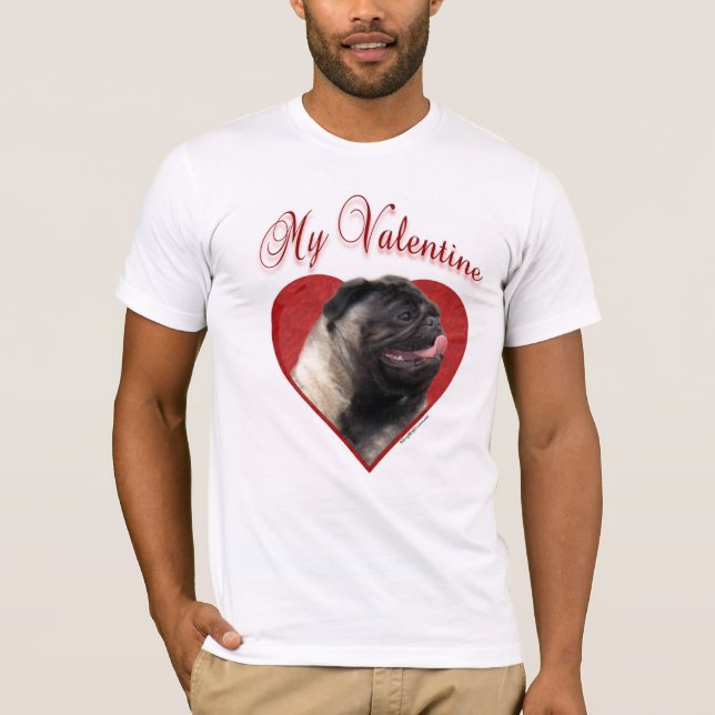 Mein Mops Valentine T-Shirt (Vorderseite)