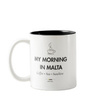 Mein Morgen in Malta | Maltesische Kaffeetasse | M