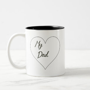 Mein Motivierend Vater-Zitat Zweifarbige Tasse