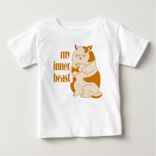 Mein motivierend Zitat aus fauler Katze Baby T-shirt