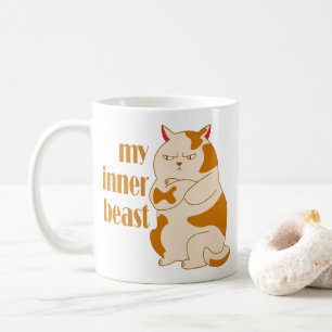 Mein motivierend Zitat aus fauler Katze Kaffeetasse
