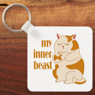 Mein motivierend Zitat aus fauler Katze Schlüsselanhänger