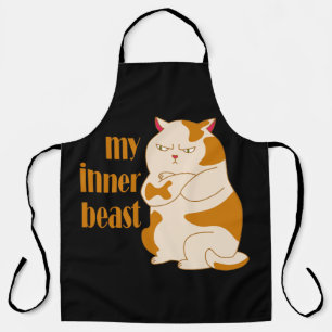 Mein motivierend Zitat aus fauler Katze Schürze