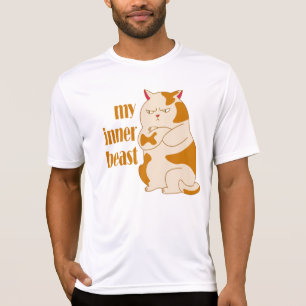 Mein motivierend Zitat aus fauler Katze T-Shirt