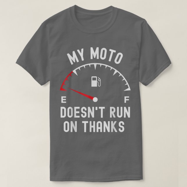 Mein Moto läuft nicht dank lustigen Bikers leerer  T-Shirt (Design vorne)
