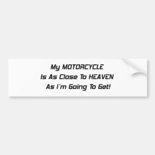 Mein Motorrad ist zum Himmel wie Im gehend zu so Autoaufkleber