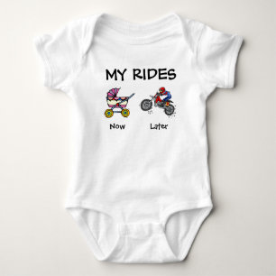 Mein Motorrad Motocross Dirt Bike Baby Bodysuit Strampler