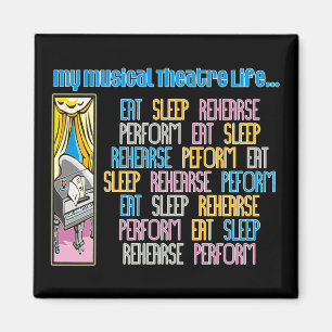 Mein musikalisches Theater-Leben-Magnet Magnet