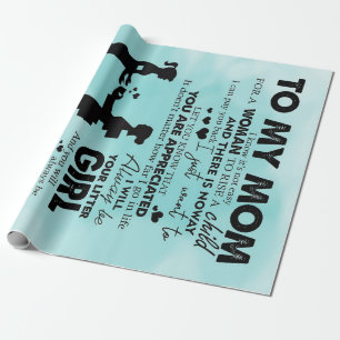 Mein Mutter-Design   Brief an Mami Geschenkpapier